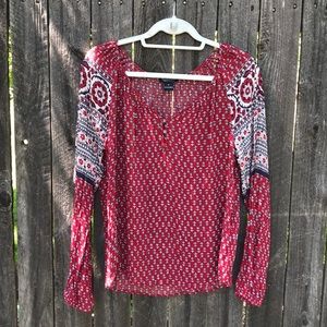Long sleeve Lucky Brand blouse